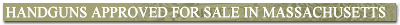 Beretta Handguns Approved for Sale in Massachusetts
